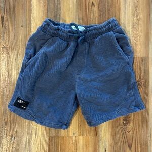 Zara Navy Elastic Waist Shorts